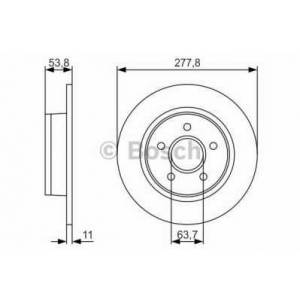 BOSCH 0986479S51 Fren Diski Arka - . Görsel