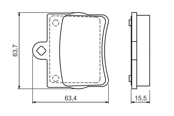 BOSCH 0986494017 Arka Fren Balata - . Görsel