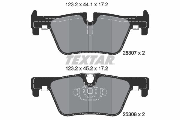 TEXTAR 2530701 Fren Balatası Arka