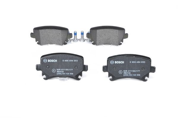 Arka Fren Balatası Audi A3 3C0698451B 1K0698451B - . Görsel