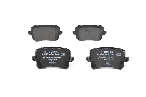 BOSCH 0986494344 Fren Balatası Arka - . Görsel