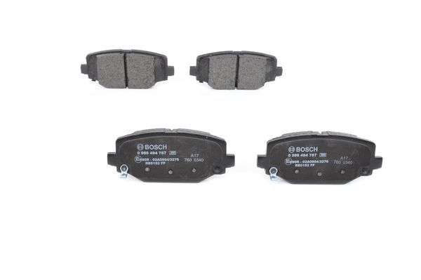 BOSCH 0986494767 Fren Balatası Arka - . Görsel