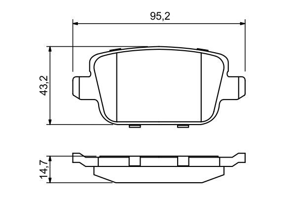 Arka Fren Balatası Ford 1756395 - . Görsel
