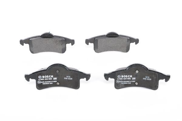 BOSCH 0986424665 Fren Balatası Arka - . Görsel