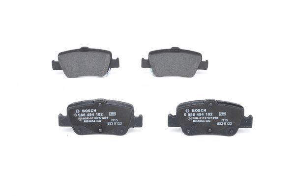 BOSCH 0986494182 Fren Balatası Arka - . Görsel