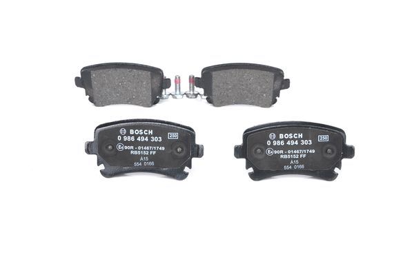 BOSCH 0986494303 Arka Fren Balatası - . Görsel