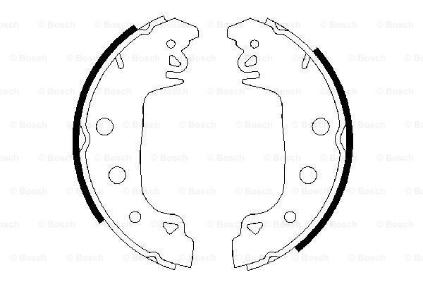 BOSCH 0986487546 Arka Pabuç Balata - . Görsel