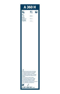 BOSCH 3397008997 Silecek Süpürgesi Arka - . Görsel