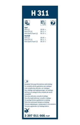 Arka Silecek Süpürgesi Ad.300Mm Astra - . Görsel
