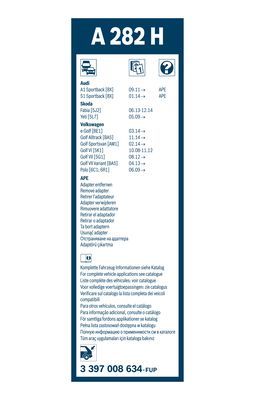 BOSCH 3397008634 Silecek Süpürgesi Arka - . Görsel