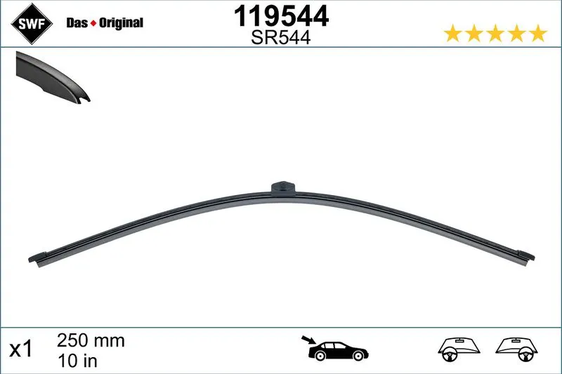 Silecek Süpürgesi Arka  250 mm - 10 inç SWF 119544