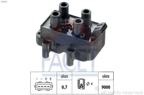 Ateşleme Bobini  FACET 9.6172
