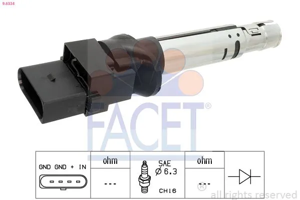 Ateşleme Bobini  FACET 9.6334