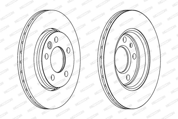 FERODO DDF1286 Fren Diski Arka - . Görsel