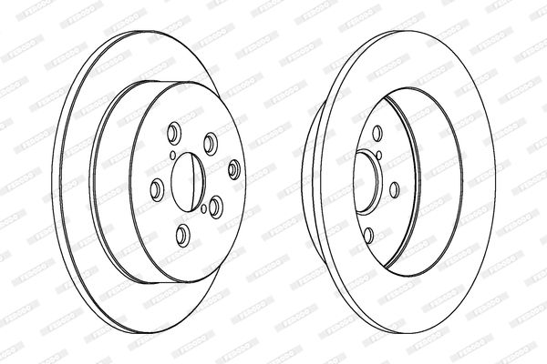 FERODO DDF1406 Fren Diski Arka - . Görsel