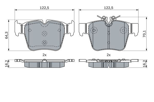 BOSCH 0986424334 Disk Balata - . Görsel