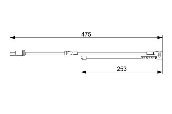 Balata İkaz Kablosu Bmw 1 F46 X1 F48 X2 F39 Mini Clubman Countryman 34356865613 - . Görsel