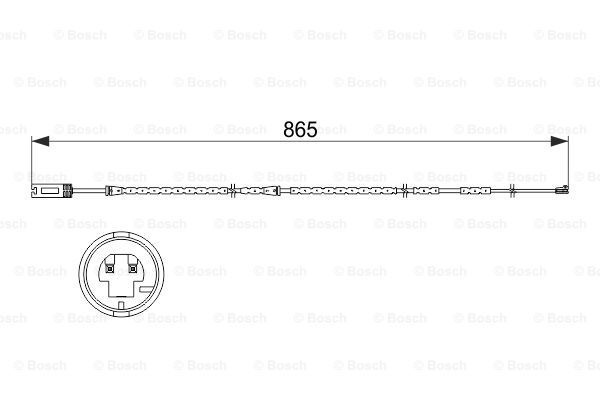 BOSCH 1987473519 Balata İkaz Kablosu - . Görsel