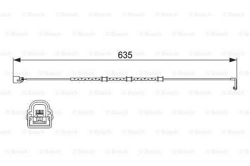 BOSCH 1987474515 Balata İkaz Kablosu - . Görsel