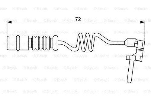 BOSCH 1987473057 Balata İkaz Kablosu - . Görsel