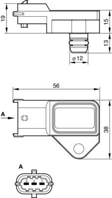 BOSCH 0281002487 Map Sensörü - . Görsel