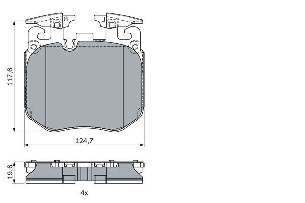 BOSCH 0986424431 Disk Balata - . Görsel