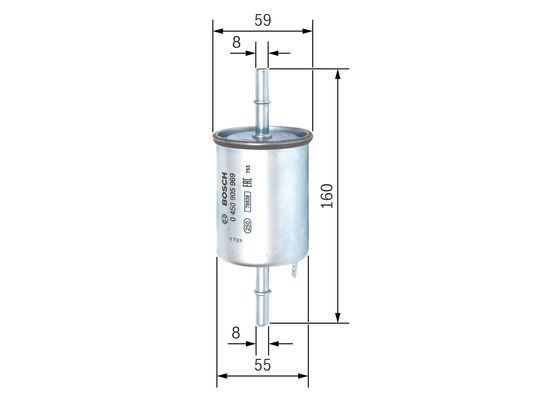 BOSCH 0450905969 Benzin Filtresi - . Görsel