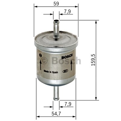 BOSCH 0450905969 Benzin Filtresi - . Görsel
