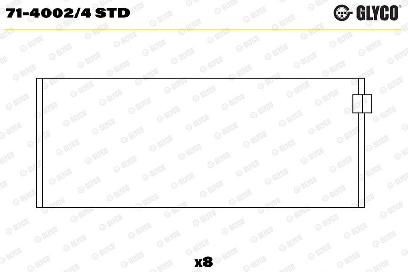 Biyel Yatak Çanağı GLYCO 71-4002/4 STD