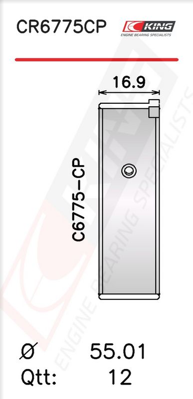 Biyel Yatak Çanağı KING CR6775CP0.25