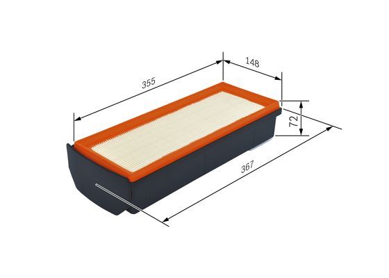 BOSCH F026400409 Hava Filtresi - . Görsel