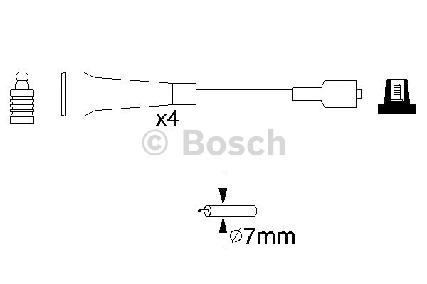 BOSCH 0986356967 Buji Kablosu - . Görsel