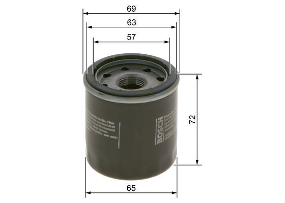 BOSCH 09864B7061 Yağ Filtresi - . Görsel