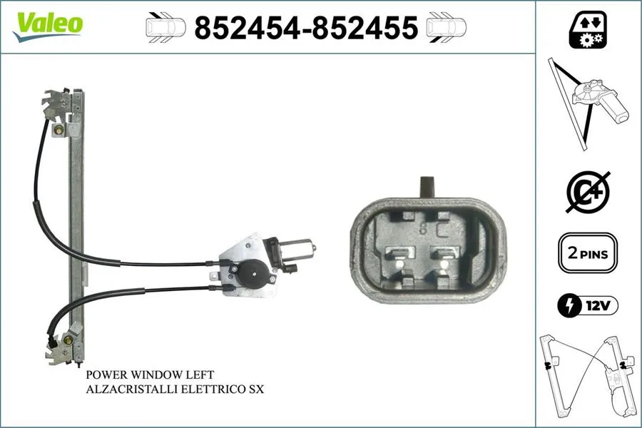 Cam Krikosu Arka Sol VALEO 852454