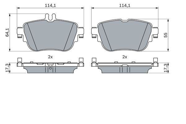 BOSCH 0986424845 Disk Balata - . Görsel