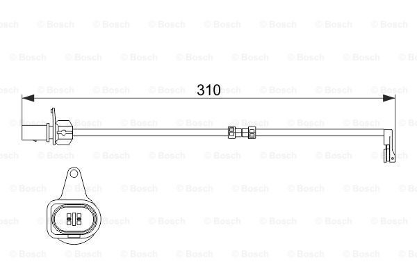 BOSCH 1987474506 Balata İkaz Kablosu - . Görsel