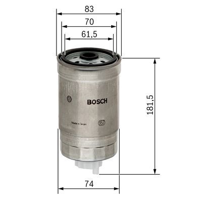 BOSCH 1457434150 Dizel Filtre - . Görsel