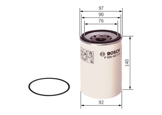 BOSCH F026402118 Dizel Filtre - . Görsel