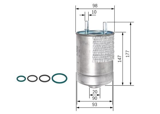 BOSCH F026402850 Yakıt Filtresi - . Görsel