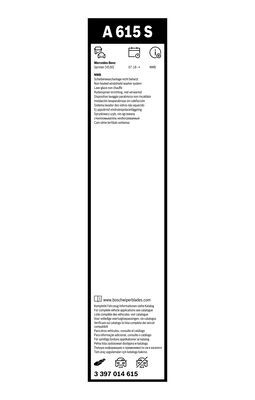 BOSCH 3397014615 Silecek Süpürgesi Ön Takım - . Görsel