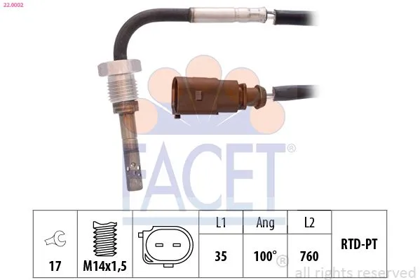 Egzoz Sıcaklık Sensörü  BOEM 03L906088J