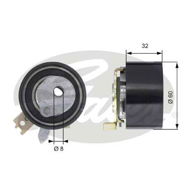 GATES T43014 Eksantrik Gergi Rulmanı
