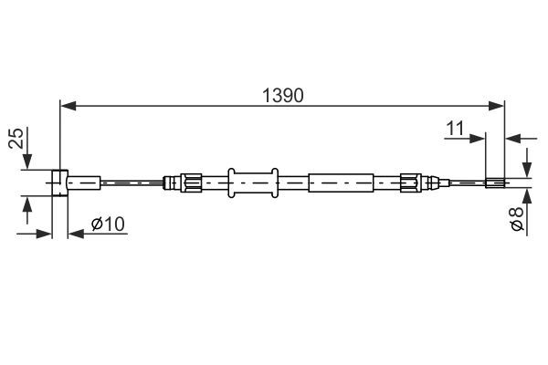 BOSCH 1987482213 El Fren Teli Arka - . Görsel
