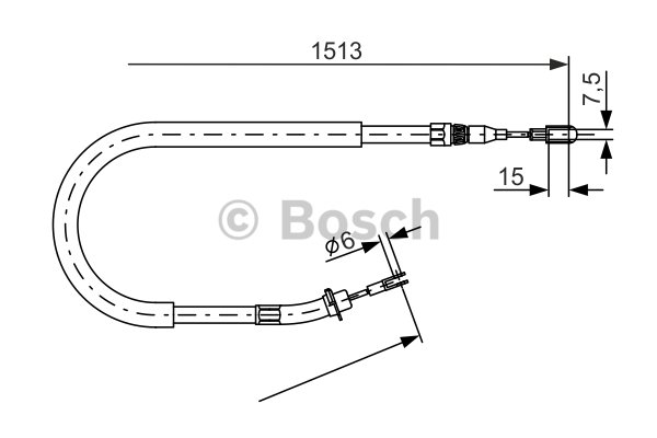 BOSCH 1987477852 Fren Teli - . Görsel