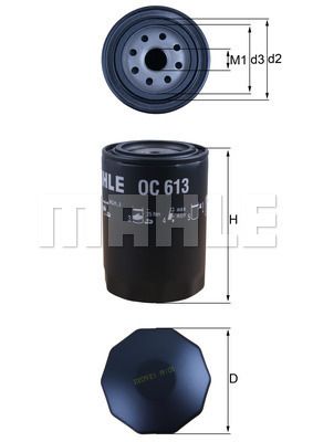 MAHLE OC613 Yağ Filtresi