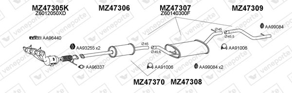 Egzoz Sistemi VENEPORTE 470061