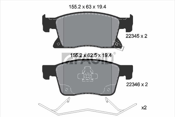 Fren Disk Balata Ön FITPART FIT01014005O