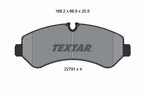 TEXTAR 2279101 Fren Balatası Arka - . Görsel