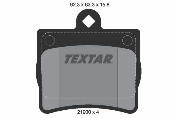TEXTAR 2190003 Fren Balatası Arka - . Görsel