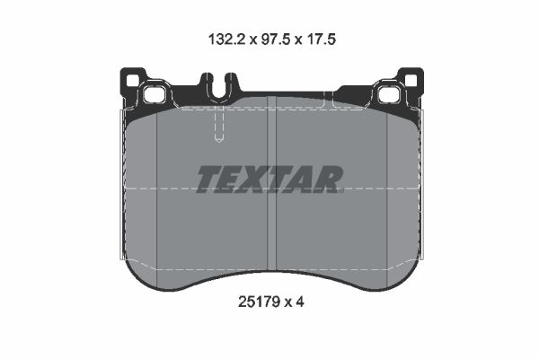 TEXTAR 2517903 Fren Balatası Ön - . Görsel